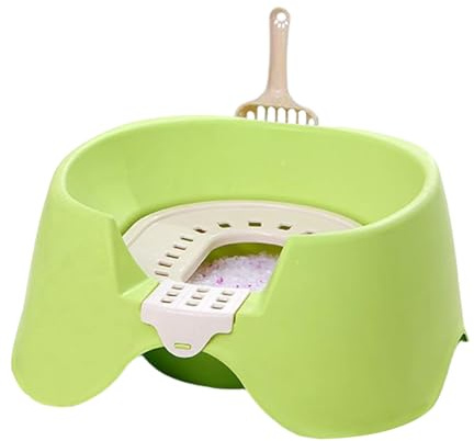 Design ouvert – Plateau haut pour lapins, chatons, toilettes d'intérieur | Base antidérapante facile d'entretien Taille compacte pour abri de maison