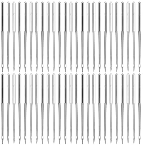 Ouligay 50 PCS 100/16 Universal Sewing Machine Needles Heavy Duty Leather and Jeans Sewing Needles for Thickened Fabrics, Compatible with Home Sew Machine