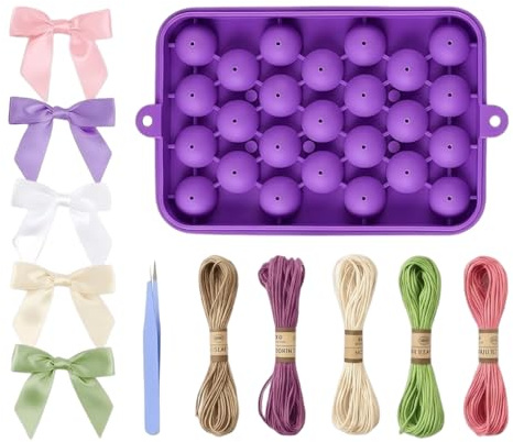 Juego de jabón de uva, molde fácil de disolver, juego de 8 piezas para hacer jabón de calidad alimentaria con molde de silicona, kit de manualidades con cuerda de yute, juegos de jabón con diseño