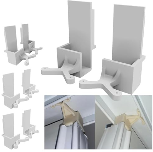 LOT DE 8 GUIDES POUR PORTE DE PLACARD COULISSANTE | 4 GRAND & 4 PETIT | REMPLACEMENT COMPATIBLE AVEC FORM/OPTIMUM CASTORAMA, BRICO DÉPÔT, LEROYMERLIN ETC…