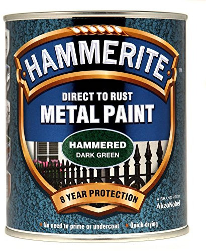 Hammerite Metal Paint Hammered 750ml Dark Green by Hammerite
