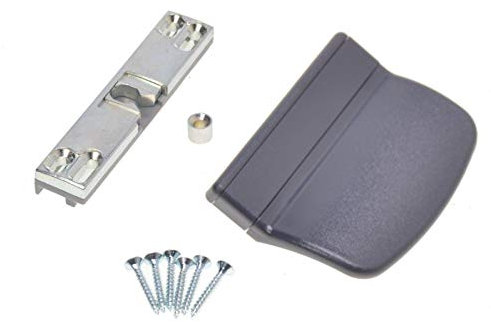 Aqbau Chiusura Per Portafinestra | Maniglione Esterno Per Porta Balcone | Montaggio Facile | Maniglia per Infissi in PVC o Alluminio| Serratura Per Porta | Ferramenta Porta, Antracite Ral 7016.