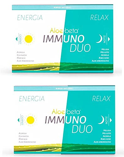 Immuno Duo Capsule Giorno Notte - Duplice Azione - 100% Naturale - Biologico - Antiossidante - Dona benessere e supporta le difese dell'organismo (Quantità 2 Unità)