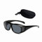 KOMUNJ Überbrille für Brillenträger Polarisiert mit Etui, Herren & Damen Überbrille - Radfahren, Wandern, Angeln, Golfen