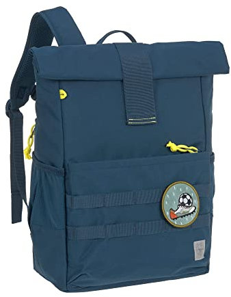 LÄSSIG Kinderrucksack mit Brustgurt Freizeitrucksack wasserabweisend, 12 Liter/Medium Rolltop Backpack navy