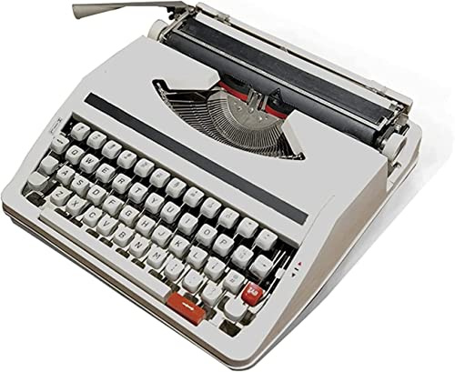 XDLYWUZIQ Machine à écrire Manuelle rétro, Type Writer Classique, décor Fonctionnel d'inspiration Vintage, idéal pour Les Lettres, l'écriture créative, l'artisanat et Plus Encore, 30 x 30 x 10 cm