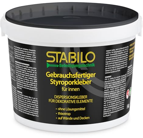 Styroporkleber 5kg | Dispersionkleber | Montagekleber | Korkkleber | Fliesenkleber | Kleber für innen