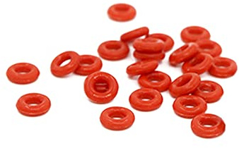 30PCS Rotes Silikon O-Ring Silikon VMQ 1.8mm Stärke Dichtung Gummiring Unterlegscheibe,8.75x5.15x1.8mm