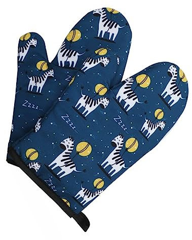 MAGICLULU Thick Insulated Oven Mitts Microwave Cooking Gloves Heat Resistant Kitchen Gadgets Heatproof Gloves