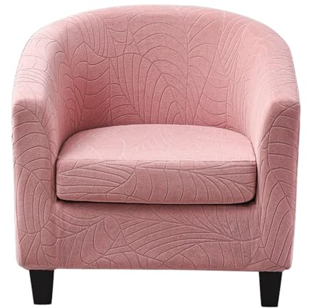 Meigeh Fundas para Sillón Chesterfield 2 Piezas Fundas para Sillas de Club 1 Plaza Fundas para Sillón Cabriolet Elástica Rosa