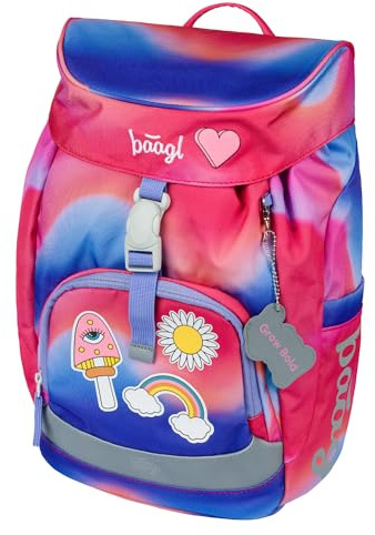 Baagl skolväska för 1. Klass pojkar flickor, Airy skolryggsäck, ultralätt skolväska barn, skolväska, grundskola skolväska, hippie