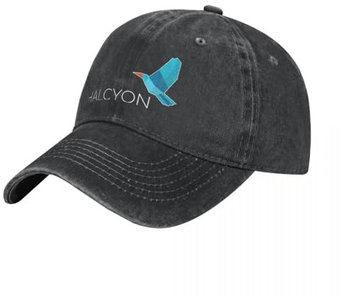 WVVCXCC Baseballkappe Unisex und modisch Halycon Logo Cowboyhut Golfhut Mann Benutzerdefinierte Kappe Bommelmütze Thermovisier Männer Luxus Frauen Sport Outdoor-Geschenke