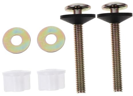 Homoyoyo 2stücke Toilettenspülkasten-befestigungsschrauben Metall Langlebiges Ersatzset Mit Dichtungen Für Stabile Toilettensitzmontage Passend Für Standard-