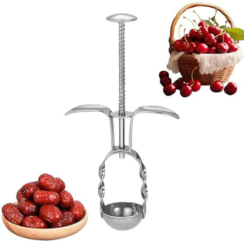 Roter Dattelentkerner, Werkzeug zum Entkernen roter Datteln,Handheld-Obstentkerner | Weißdorn-Entkerner-Entfernungswerkzeug, wiederverwendbares Traubenentferner-Werkzeug, Fruchtkern-Entferner-Werkzeug