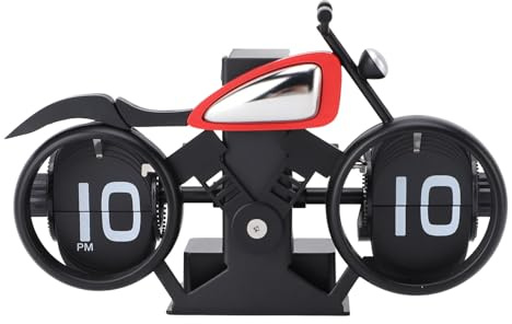 Orologio girevole da tavolo meccanico orologio da polso da moto da scrivania alimentato a batteria orologio da tavolo pieghevole modello di allarme