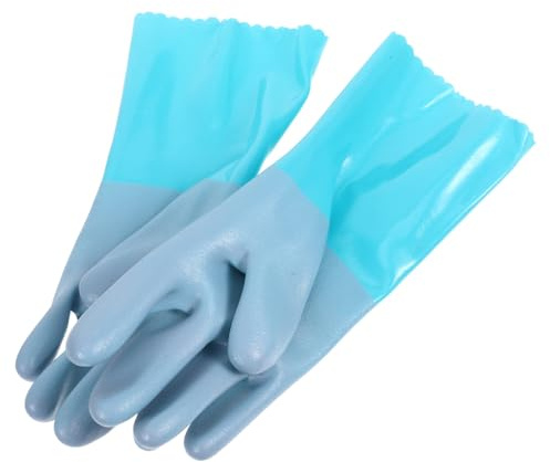 PartyKindom Guantes de Trabajo Anticorte de Goma para Limpieza de Pescado Resistentes y Antideslizantes Talla para Hombre Uso Versátil Procesamiento de Mariscos y Domésticas