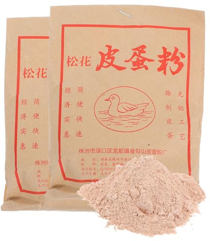 SOLUSTRE 2 påsar asiatiskt inläggningsmaterial: Century Egg-pulver för ankhöns- och vaktelägg - Gör-det-själv-konserverat receptmaterial - Kinesiska matlagningstillbehör