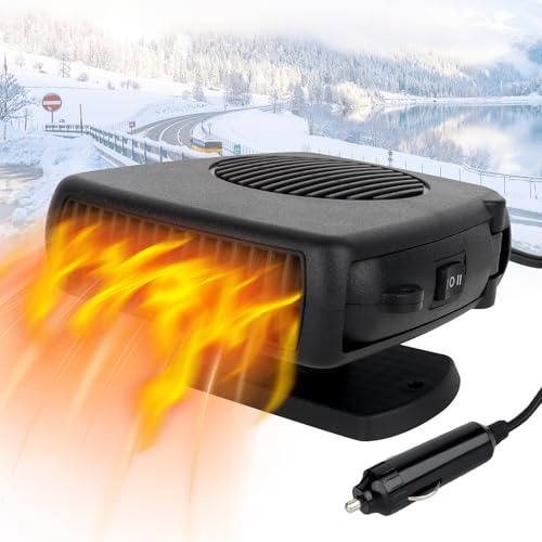 Mineup 12V 150W Autoheizung, 2 In 1 Auto Heizung Defroster, Auto Heizlüfter, Anti-Beschlag Aut-Heizung, Ventilator Autoheizung für KFZ Wohnmobil LKW Wohnwagen