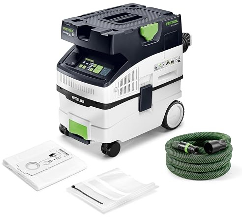 Festool Mobile dust extractor CLEANTEC CTM MIDI I AC 110V | AUTOCLEAN automatic filter cleaning, 5-level suction, T-LOC Systainer compatibility, LevelStop wet protection