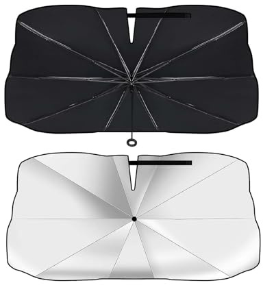 Parasol de Pare pour Toyota Yaris 4 XP21 2020-2025 2026 | Brise Voiture - Parapluie Pare-Soleil Anti-UV 140x79cm Protection Thermique Poignée en Cordon