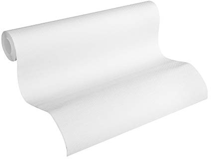 A.S. Création överdimensionerad fleecetapet Meisterfleece tapet 10,05 m x 0,53 m vit Made in Germany 323613 3236-13