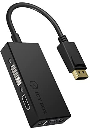 Raidsonic 3-in-1 adapter displayport to hdmi/ dvi-d/ vga graphics (IB-AC1031)