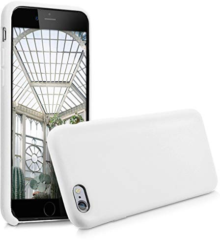 kwmobile Handyhülle für Apple iPhone 6 / 6S Hülle - Case Silikon - Kabelloses Laden - Schutzhülle Cover in Weiß