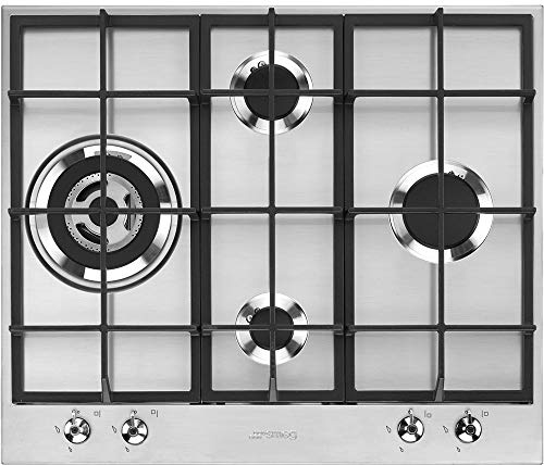 SMEG Gaskochfeld CLASSICA - PX364L, Edelstahlfarben