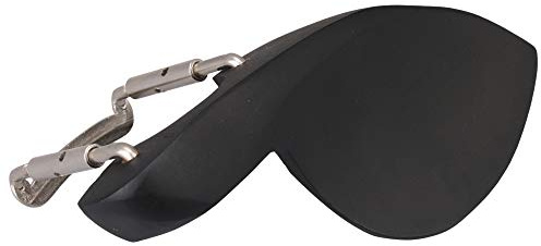 Yibuy Mentonnière en bois noir avec vis et support pour violon 1/2 1/4