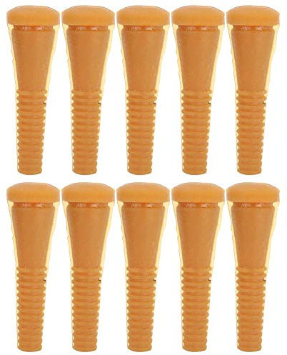 GOTOTOP legenester für hühner hühnersattel 10PCS Haarentferner Geflügel Hühnerkautschuk Viehhaltung Entfernung Finger Kleber Zupfer Viehzucht Geflügel Zubehör für Hühnerente Gans(Gelb)