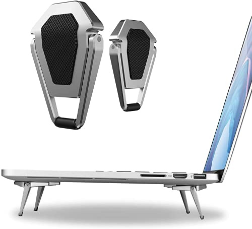 SUNTAIHO Supporto Portatile Invisibile per Laptop, Mini Base di Raffreddamento in Alluminio, Cavalletto per Montaggio su Tastiera Computer, Supporto da scrivania ergonomico Leggero per MacBook Pro/Air