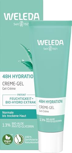 Weleda Crema Viso Idratante 24h Opuntia, crema idratante e di rapido assorbimento, non comedogena. Per profili di pelle da normale a secca. (1x30 ml)
