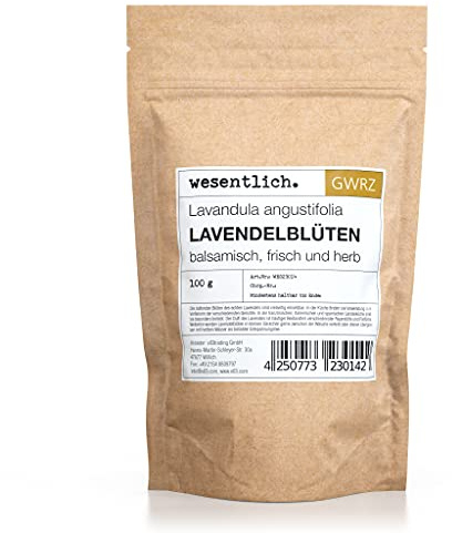 Lavendelblüten 100g von wesentlich. - ganze getrocknete Blüten - intensiver Duft, Starkes Aroma