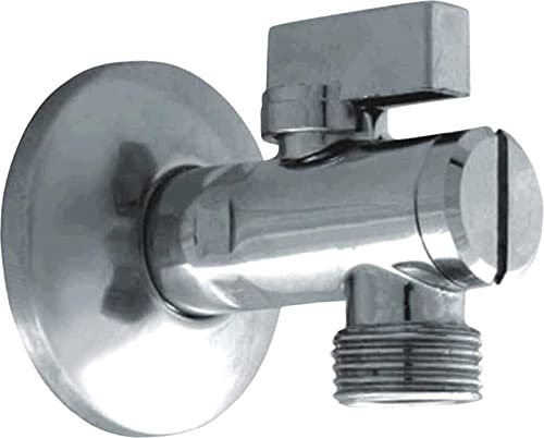 GOSHE Eckkugelhahn mit Filter Premium, Messing, Zuverlässig, Sicher, Messingventil, 1/2x1/2 Gewinde, Anschluss an einen Wasserhahn, Geschirrspüler, Waschmaschine oder Bidet, Einfache Installation