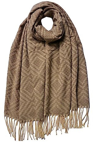 Juleeze Winterschal Damen 65x180 cm Beige Braun Schal