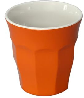 Lot de 10 gobelets empilables 'Asami Ware' 180 ml Ø 7,5 x 7,6 cm Rouge mélamine