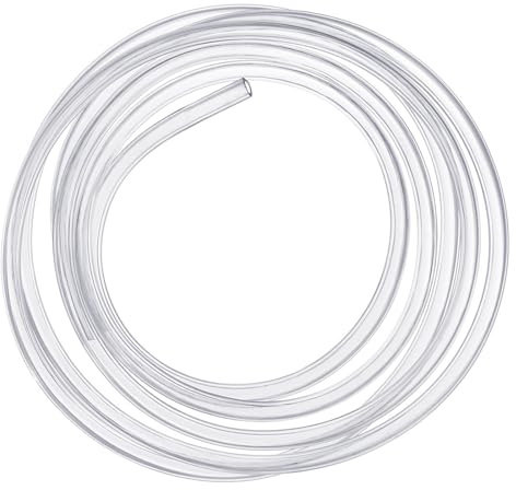 Kesote 8mm (diámetro Interior) x 11mm (diámetro Exterior) Tubo Flexible de PVC, Tubo Transparente de 5 Metros Ideal para Tanque y Acuario