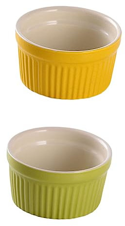 BELLIFFY 2 Piezas Molde Para Hornear De Cuencos Redondos Para Postres Cuencos De Para Cocina Para Pudín