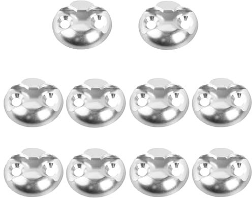 10 pièces Plaque d'arrimage de Rail d'avion, Arrimage de Charge Rond, Rail Airlin Point Arrimage pour Camping-Cars, camionnettes, ambulances, etc, Un Moyen Flexible de sécuriser Les Charges