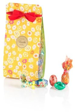 Venchi - Confezione con Ovetti di Cioccolato, Gusti Assortiti, al Latte, Fondenti e con Nocciola Piemonte IGP o Pistacchio, Senza Glutine, 231 gr, Collezione Pasqua, Idea Regalo
