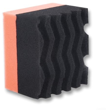 Cera e lucidano efficacemente gli pneumatici con spugna in schiuma per lucidatura dell'auto (arancione)