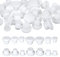 Molain 35 Pcs Salt and Pepper Shaker Stoppers Plugs, White Silicone Salt Shaker Stopper, 10/11/12/13/14/15/16mm Replacement Salt Pepper Shaker Stopper Bungs for Home Kitchen Pots Bottles
