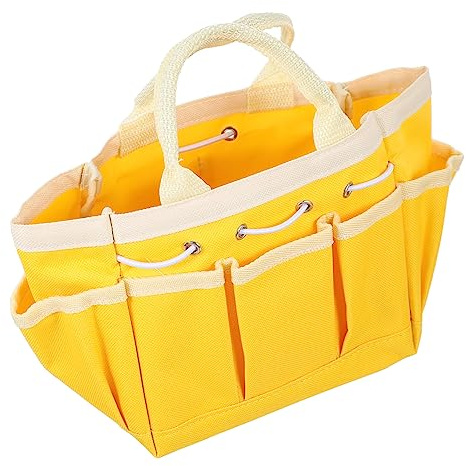 LIFKOME Multi-Pocket Tool Bag for Gardening Durable Oxford Cloth Organizer Ergonomic Handle Versatile Gardening Accessories Container for Easy Tool Storage and Transport