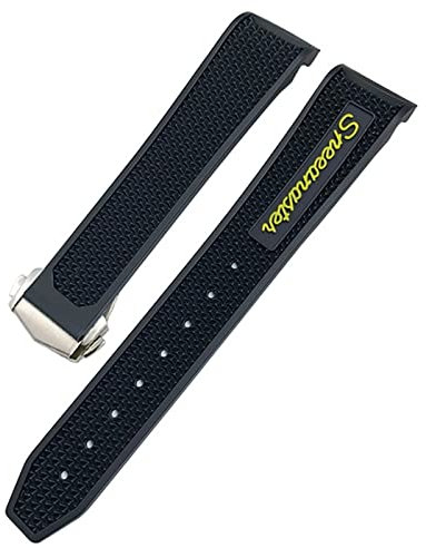 KLVN Ersatz-Armband für Tag Heuer Watch, 18 mm, 19 mm, 20 mm, 21 mm, 22 mm, weiches Gummi, für Omega Xswatch Moon Watch Speedmaster Seamaster AT150, 21 mm, Achat