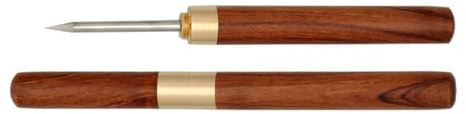 Leather Craft Punching Awl Tool Leather Hole Punching Awl With Wood Handle For Working And Fabric Stitching Repair Tool