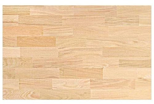 Eleganz Massive Eichenholz Tischplatte 100x63,5x2,7 cm - Küchenarbeitsplatte aus massivem Eichenholz, fein geschliffen - Langlebig & stilvoll für Küche & Wohnbereich