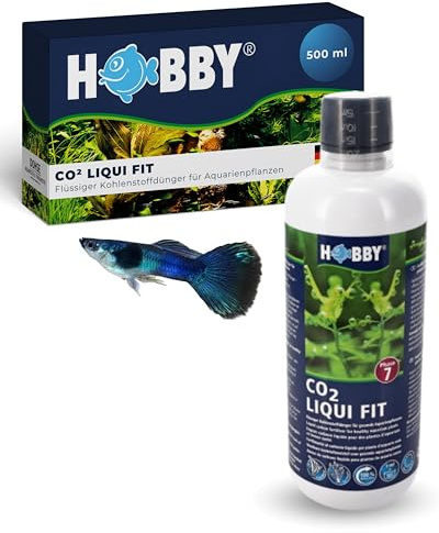 HOBBY Aquaristik CO2 Liqui Fit I 500 ml I flüssiger Kohlenstoffdünger für Aquarienpflanzen I CO2 Dünger für Süßwasseraquarien I Pflanzendünger Aquarium I unterstützt Fotosynthese & Pflanzenwachstum