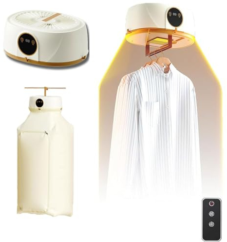 Máquina de Planchar Automática, Nueva Secadora de Ropa Portátil 2026 con Control Remoto, Secado de 360 ° Sin Puntos Ciegos, Secado a Temperatura Constante de 68 ° C, Para Apartamentos, Viajes