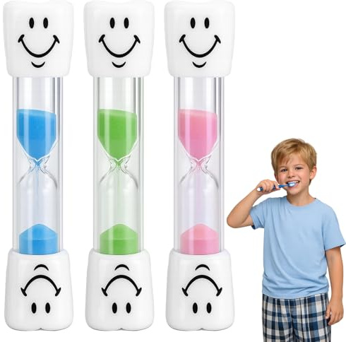 Zahnputzuhr Kinder Sanduhr 3 Minuten Zahnputzuhr – 3-Minuten-Timer, Ideal Fürs Zähneputzen, Einfach, Für Kinder, Klassenzimmer & Haushalt, Robust, Fördert Gründliches Putzen