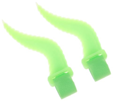 Abaodam 2pcs Halloween Accessories for Women Silicone Horn Attachment for Headphones, Green Horns Headphone Decoration with Firm Installation, for Halloween Party and Role Play